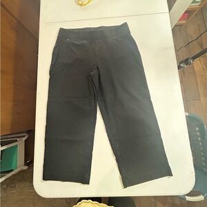 Lands' End Classic Black Ankle Trousers